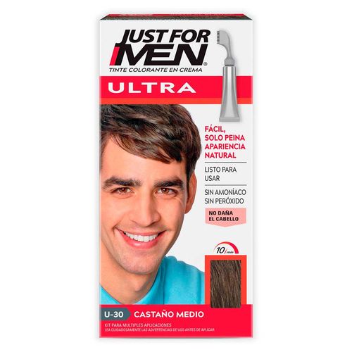 Tinte para Caballero Just For Men Ultra Castaño Medio 35g
