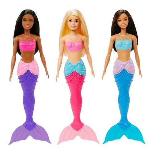 Muñeca Barbie Fantasía Sirenas con divertidos atuendos