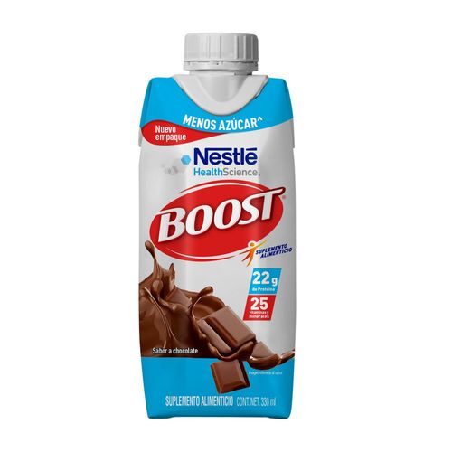 Suplemento Alimenticio Nestlé Boost Sabor Chocolate Menos Azúcar 330ml