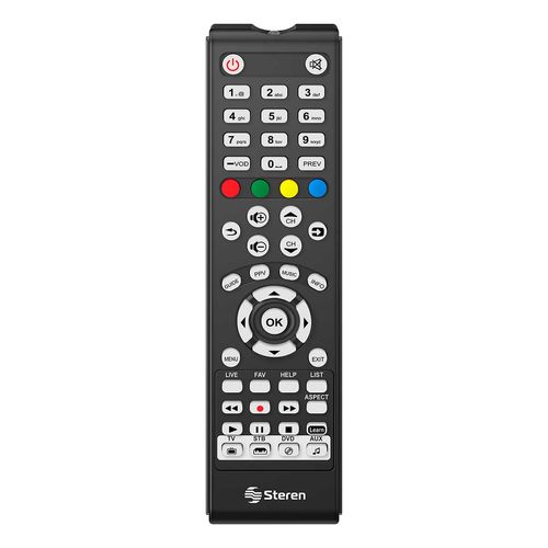 Control Remoto Steren Universal RM-115 Negro