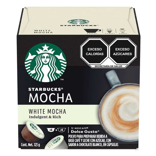 Cápsulas de Café Starbucks White Mocha 123g