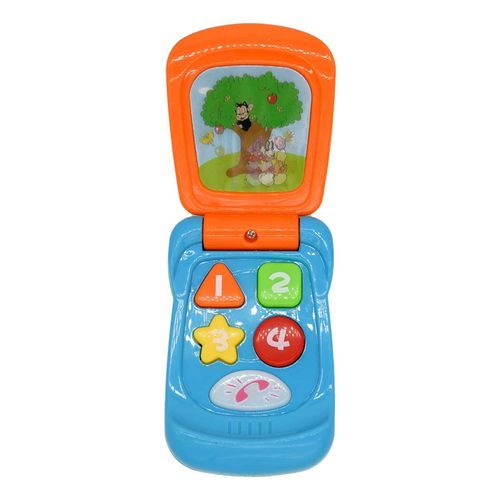 Celular Baby Zone Naranja Luz Y Sonido