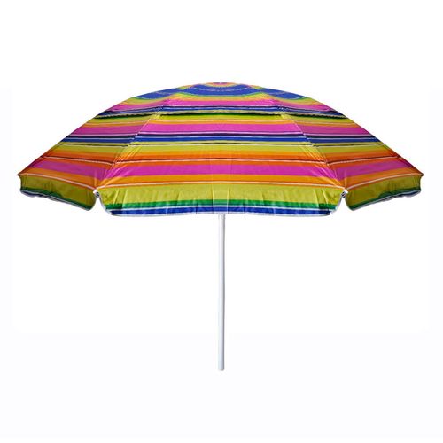 Sombrilla de Playa 60 Pulgadas Estampado Rayas con Filtro Solar