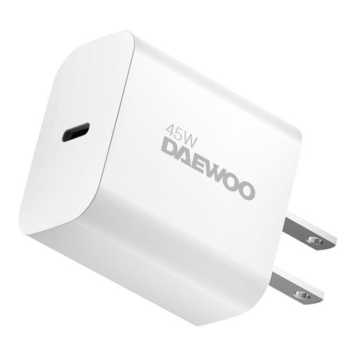 Combo Daewoo Cargador de Pared Salida USB-C 45W  más Cable C A C