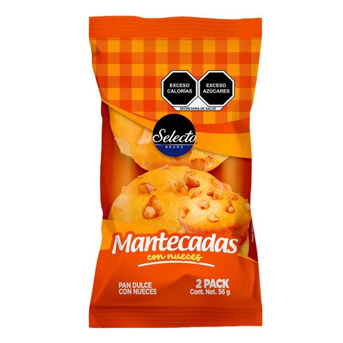 Mantecada Selecto Nuez 56g