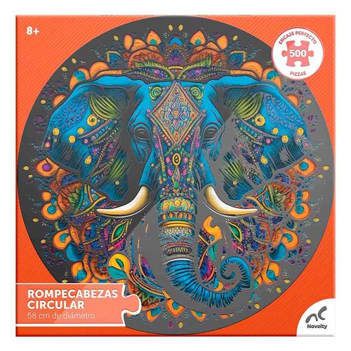 Rompecabezas Novelty Circular Elefante