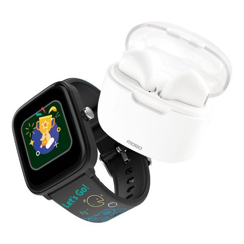 Bundle Mobo Smartwatch+ Audifonos Blanco
