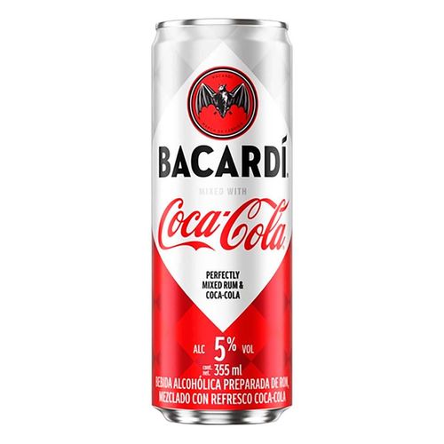 Bebida Alcohólica Bacardi Coca Cola 355ml
