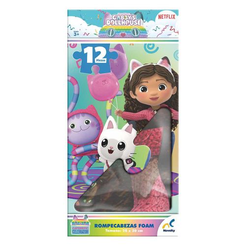 Rompecabezas Infantil Foam 12 Pzas Gabby´S Dollhouse
