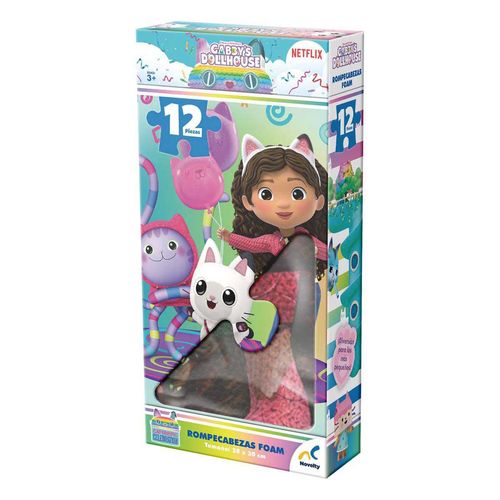 Rompecabezas Infantil Foam 12 Pzas Gabby´S Dollhouse