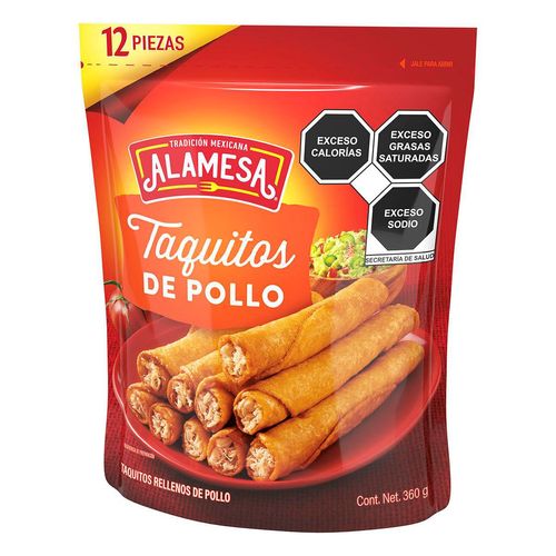 Taquitos Alamesa Pollo 12 Piezas 360g