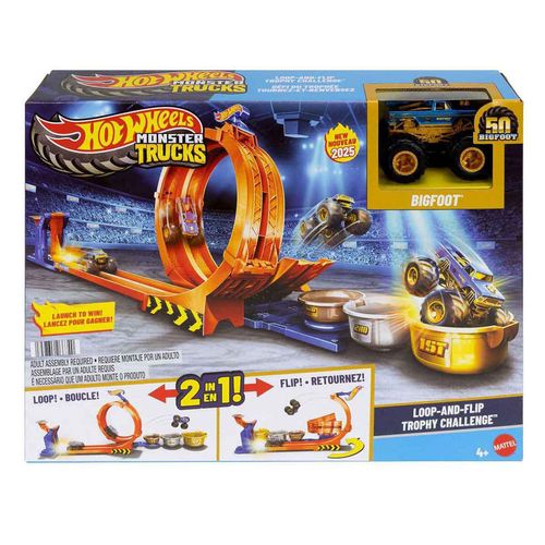 Hot Wheels Monster Trucks Competencia de Big Foot Giros