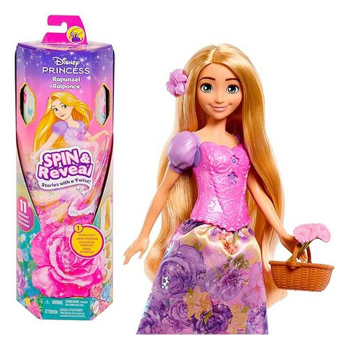 Disney Princesa Muñeca Rapunzel Spin and Reveal Flores