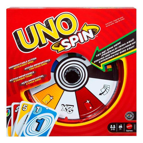 UNO Juego de Mesa Spin Nueva Edición para niños
