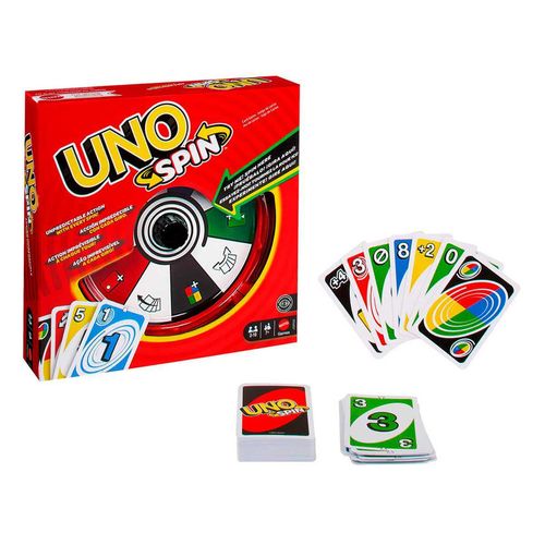 UNO Juego de Mesa Spin Nueva Edición para niños