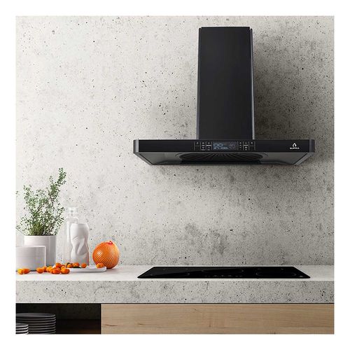 Campana Extractora Supra Legacy con Panel de Cristal Negro
