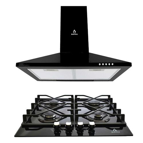 Combo Supra Izan Campana y Parrilla Negro 60 cm