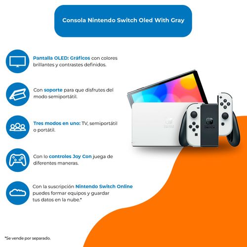 Consola Nintendo Switch Oled With Gray