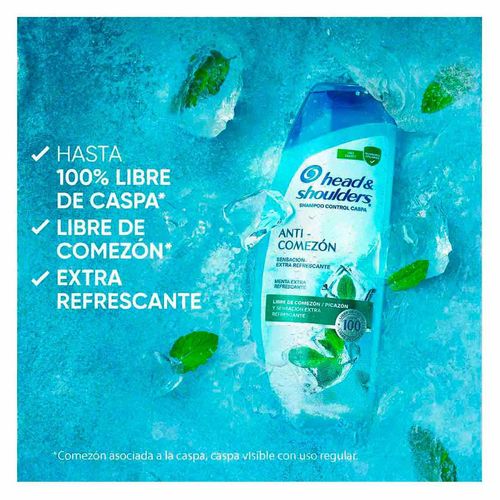 Shampoo Head & Shoulders Anti-Comezón con menta 650ml