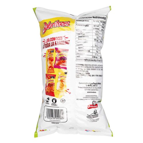 Botana Sabritas Sabritones Rodaca 60g