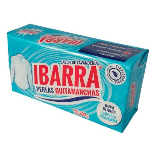 Jabón de Lavandería en Barra Ibarra Perlas Quitamanchas 300g