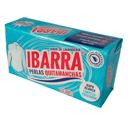 Jabón de Lavandería en Barra Ibarra Perlas Quitamanchas 300g
