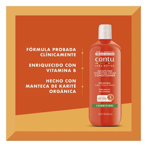 Acondicionador Cantu Mante de Karité Sin Sulfato 400ml