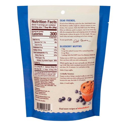 Harina Bob’S Red Mills Muffin Blueberry Mix de 255g