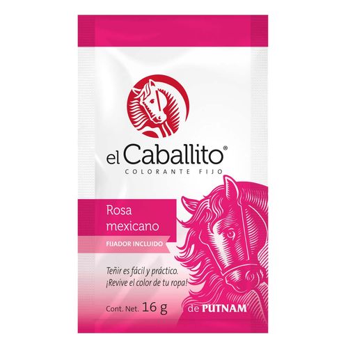 Colorante para Ropa El Caballito Rosa
