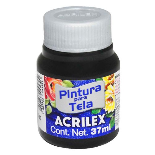 Pintura Mate para Tela Acrilex Negro 37ml