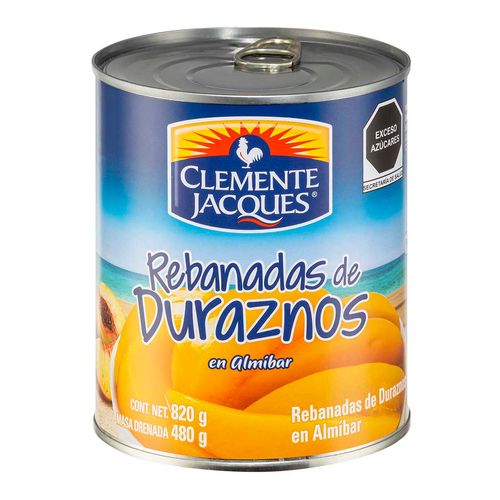 Duraznos Clemente Jacques Rebanadas en Almíbar 820g