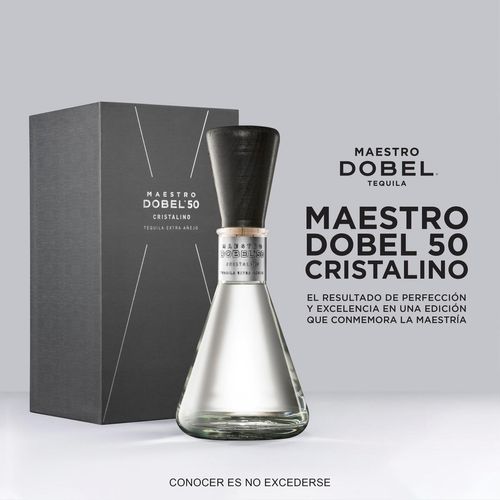 Tequila Maestro Dobel  50 Cristalino 750ml