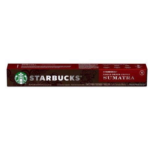 Cápsula de Café Starbucks by Nespresso Café Single Origin Sumatra con 10 Cápsulas de 5.5g