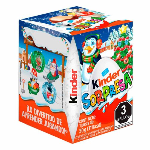 Chocolate Kinder Sorpresa Navidad 20g