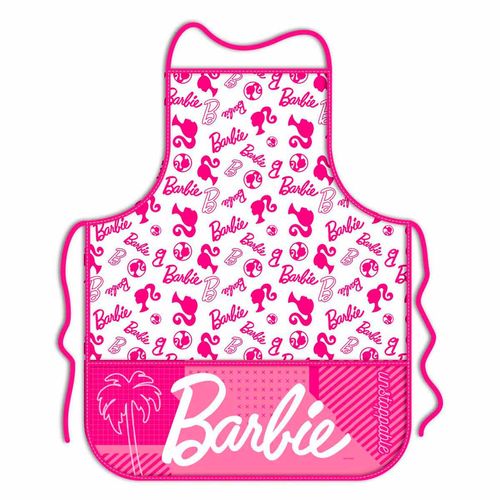 Mandil Barbie Adulto Rosa.