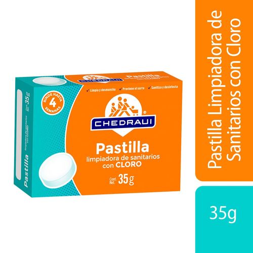 Pastilla Limpiadora de Tanque Chedraui Cloro 35g
