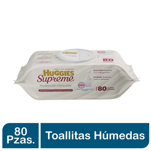 Toallitas Húmedas para Bebé Huggies Supreme 80 Toallitas