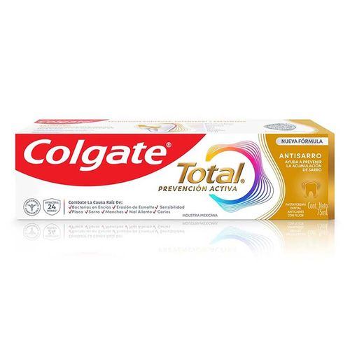 Pasta Dental Colgate Total Antisarro Anticaries con Flúor 75ml