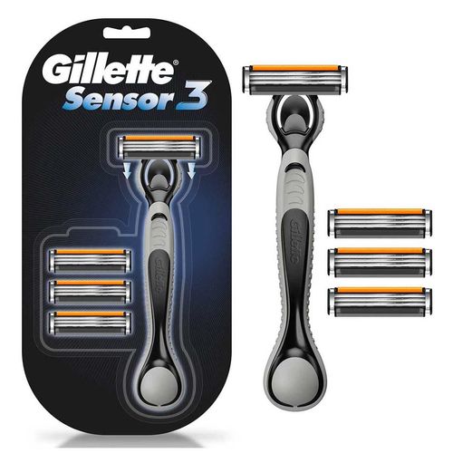 Rastrillo Gillette Sensor3 + 4 Repuestos