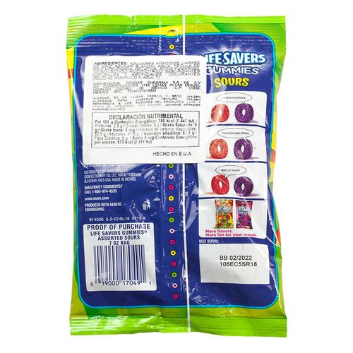 Gomitas Life Savers Sours 198g