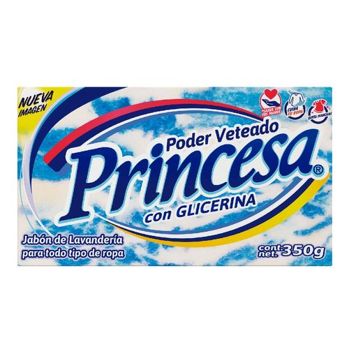 Jabón de Lavandería en Barra Princesa Azul Poder Veteado 350g