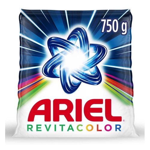 Detergente en Polvo Ariel Revitacolor 750g