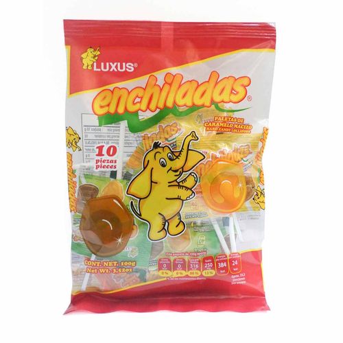 Paletas Luxus Enchiladas con 10 Piezas