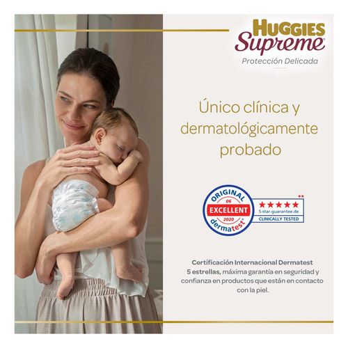 Pañal para Bebé Huggies Supreme Unisex Etapa Recién Nacido con 40 Piezas