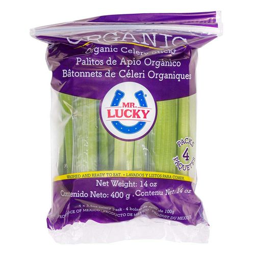Palitos de Apio Orgánico 4 Piezas de 100gr