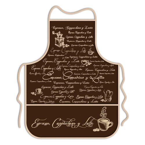 Mandil Sybel Vinil Expresso Capuchino Late Adulto