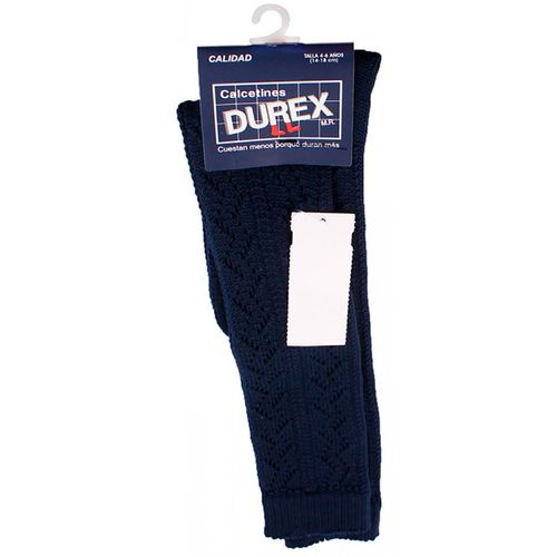 Calceta Durex Azul Marino Niña Talla 4-6.