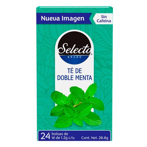 Té de Doble Menta Selecto Brand 24 Sobres 28g