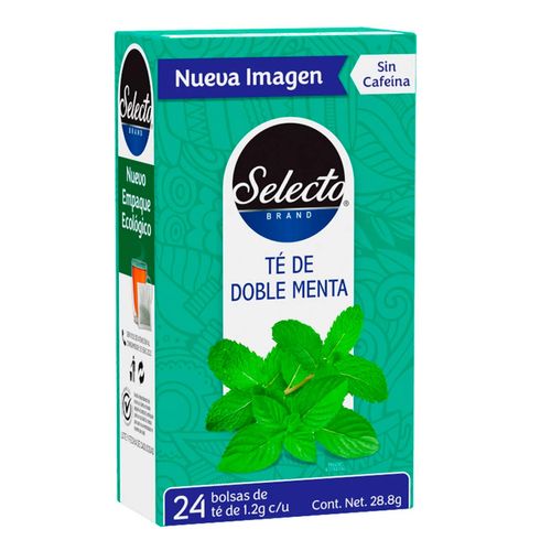 Té de Doble Menta Selecto Brand 24 Sobres 28g