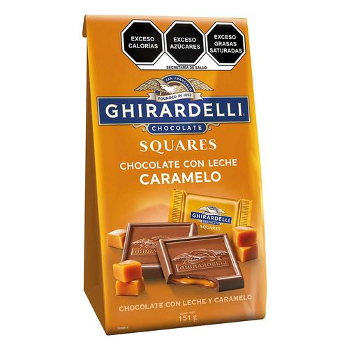 Ghirardelli Squares Chocolate con Leche y Caramelo Bolsa 151g